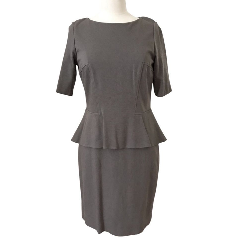 Lafayette 148 NEW Brown Peplum Dress Size 4